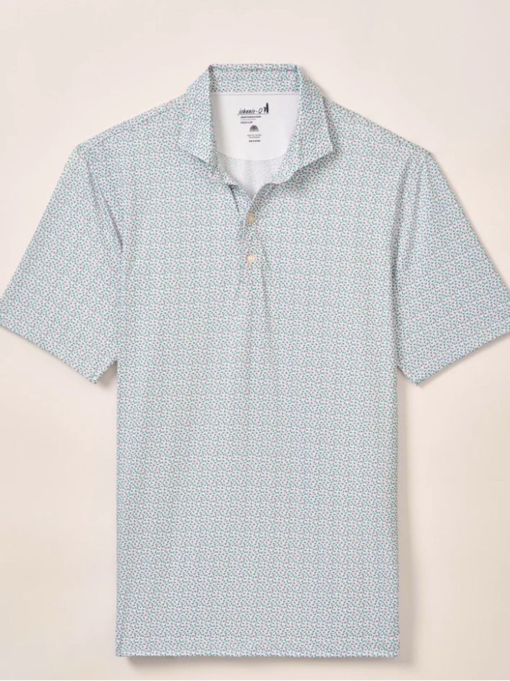 Johnnie-O Performance Floral Jersey Springwood Polo Porto Pink Size XL BNWT
